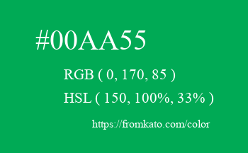 Color: #00aa55