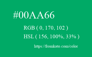 Color: #00aa66