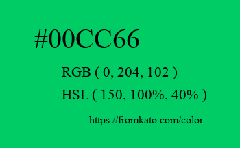 Color: #00cc66