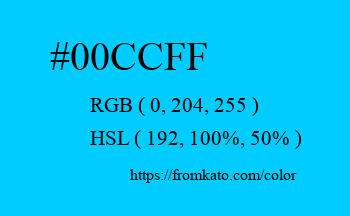 Color: #00ccff