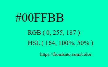 Color: #00ffbb