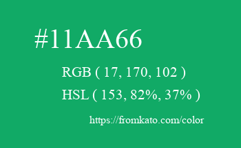 Color: #11aa66