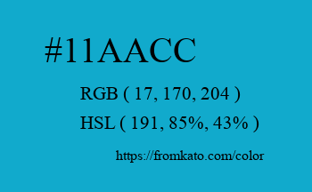 Color: #11aacc