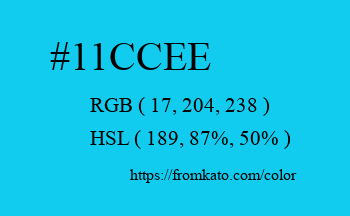 Color: #11ccee