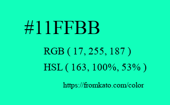 Color: #11ffbb
