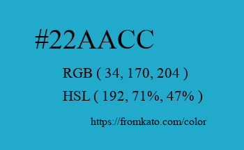 Color: #22aacc