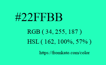 Color: #22ffbb