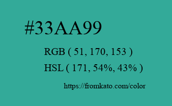 Color: #33aa99