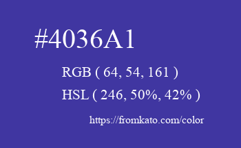 Color: #4036a1