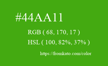 Color: #44aa11