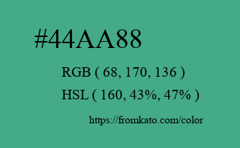 Color: #44aa88