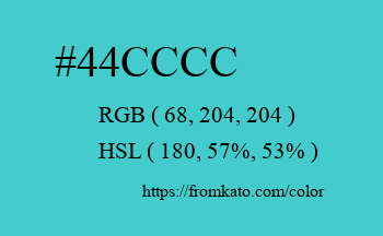 Color: #44cccc