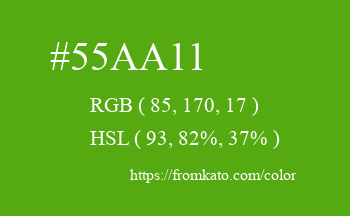 Color: #55aa11