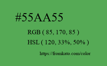 Color: #55aa55
