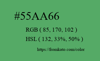 Color: #55aa66