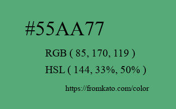 Color: #55aa77