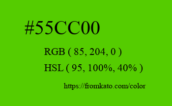 Color: #55cc00