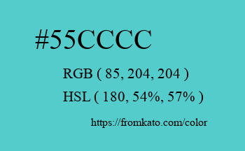 Color: #55cccc