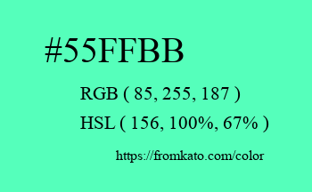 Color: #55ffbb