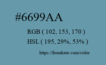 Color: #6699aa