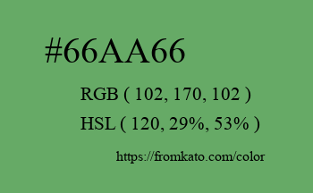 Color: #66aa66