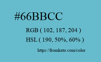 Color: #66bbcc