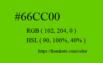 Color: #66cc00
