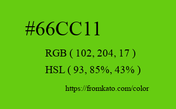 Color: #66cc11