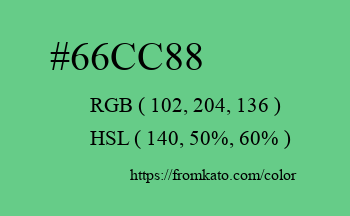 Color: #66cc88