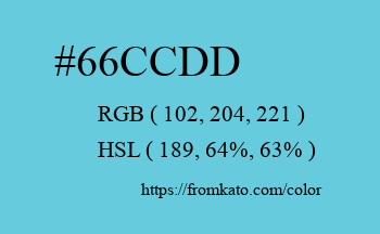 Color: #66ccdd