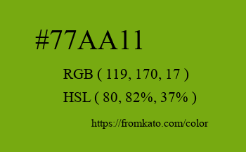 Color: #77aa11