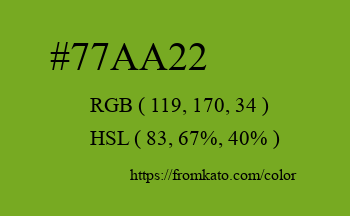 Color: #77aa22