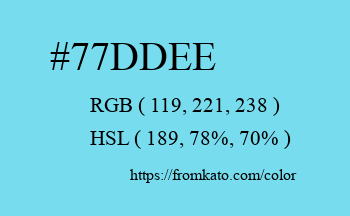 Color: #77ddee