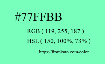 Color: #77ffbb
