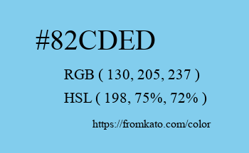 Color: #82cded