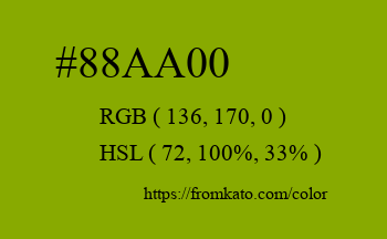 Color: #88aa00