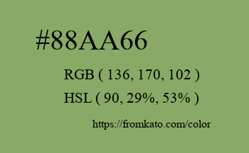 Color: #88aa66