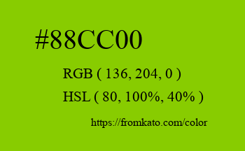 Color: #88cc00