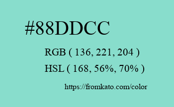 Color: #88ddcc