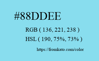 Color: #88ddee