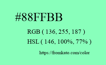 Color: #88ffbb