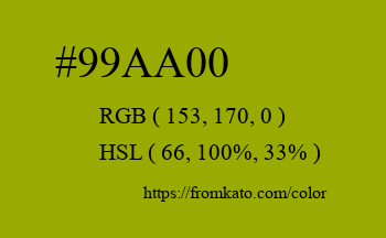Color: #99aa00