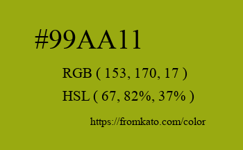 Color: #99aa11