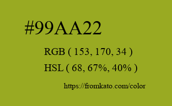 Color: #99aa22