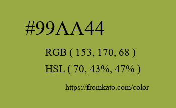 Color: #99aa44