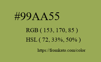 Color: #99aa55