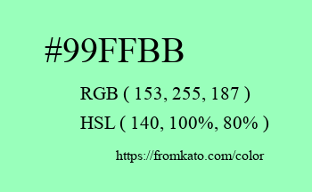Color: #99ffbb