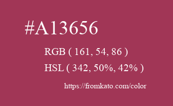 Color: #a13656