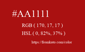 Color: #aa1111