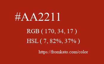 Color: #aa2211